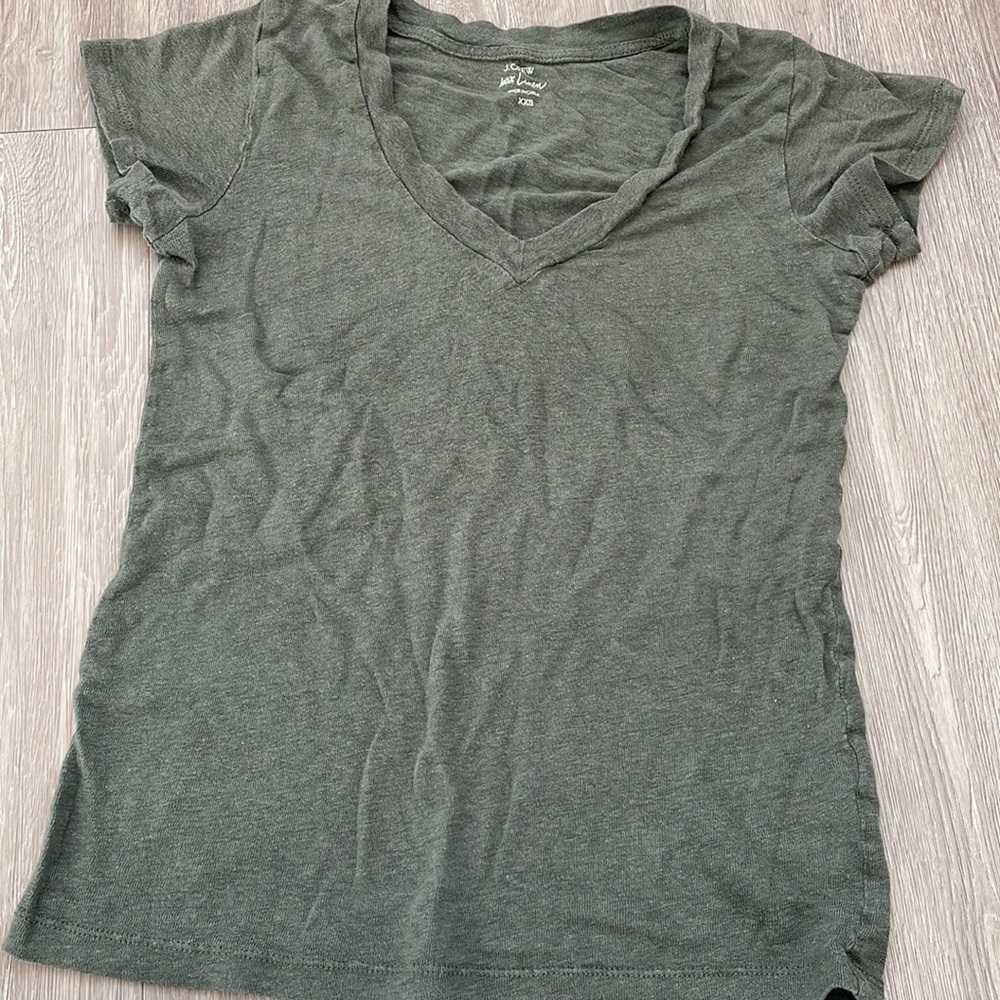J Crew Linen Tee